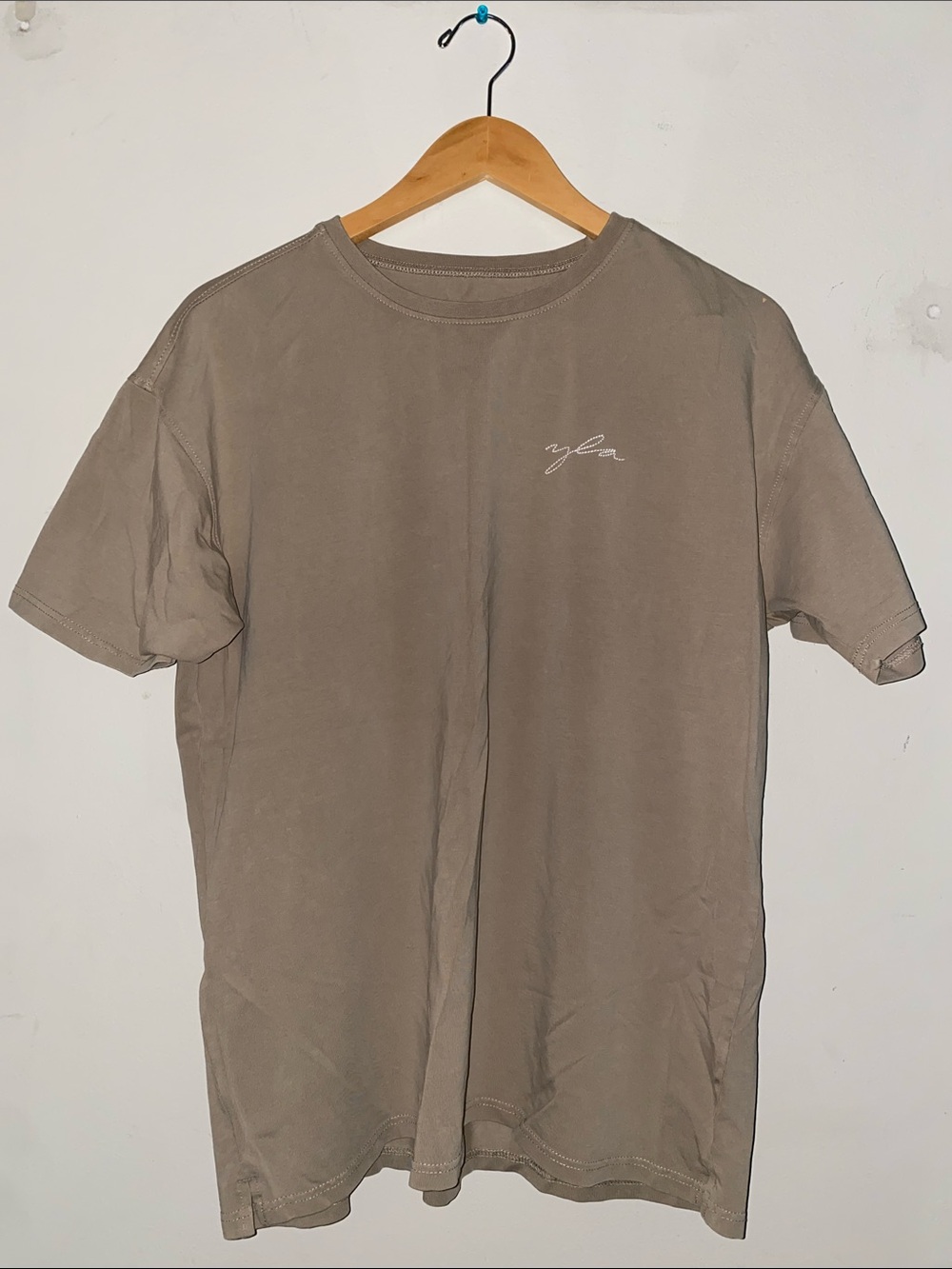 YoungLA Men's Crewneck T-Shirt in Taupe